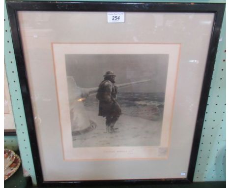 Snaffles, a framed and glazed coloured lithograph 'Ubique means'. Signed.