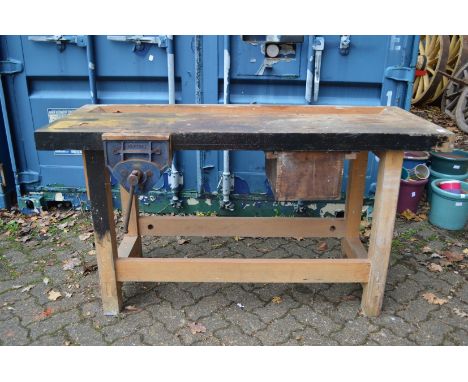 A carpenters work bench.
