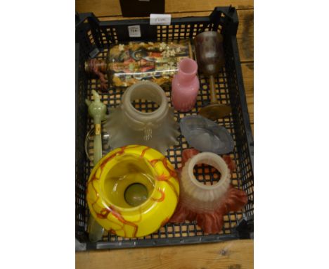 Glass lamp shades etc.