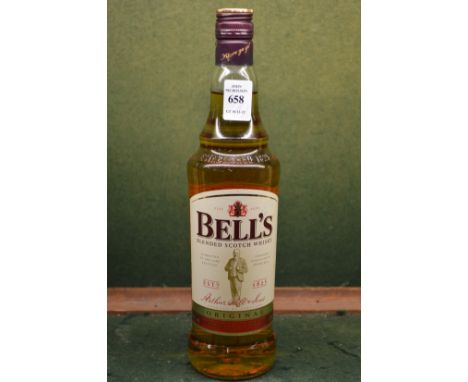Bells scotch whisky, one bottle.