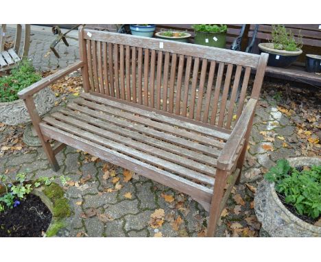 A garden bench.