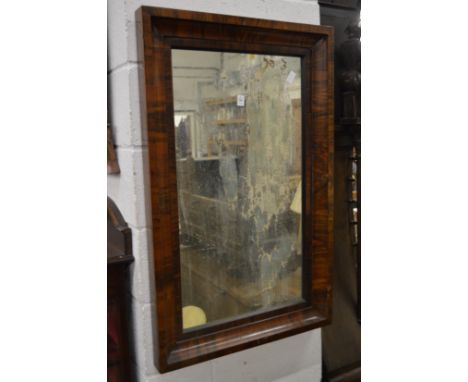 A 19th century rosewood framed mirror.