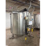 APROX. 800 GAL. S/S VERTICAL JACKETED TANK