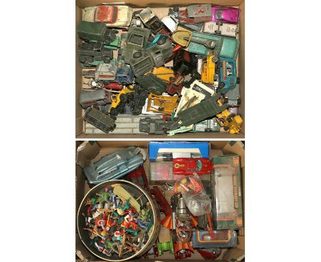 A Quantity of Various Play Worn Vintage Toy Vehicles