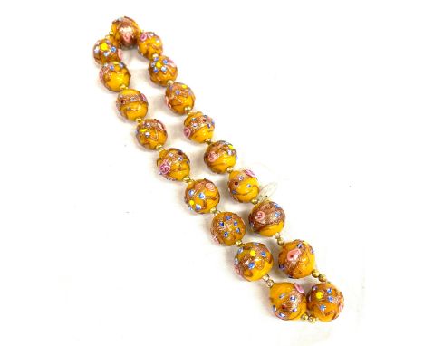 Set of vintage wedding cake beads 