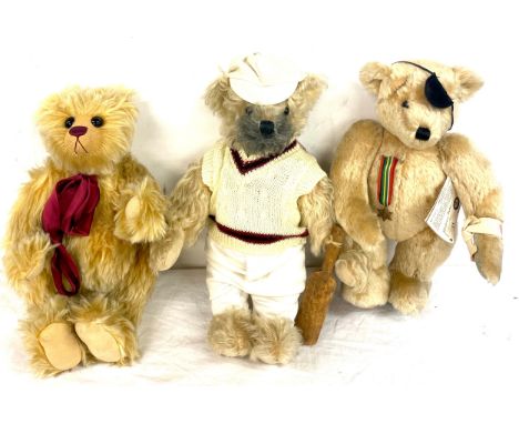 3 Vintage teddy bears 