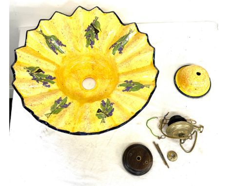 1920s Ceiling light with bakelite fitting 