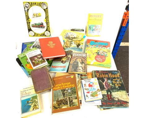 Selection of vintage children's books to also include Poultry keeping etc 
