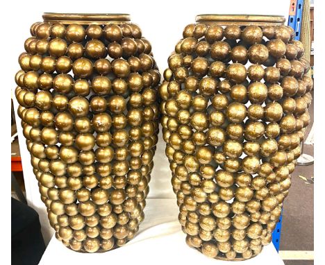 2 Large decorative lamp stands height approx 30" tall 18" diameter at widest point 