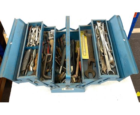 Metal tool chest and tools 