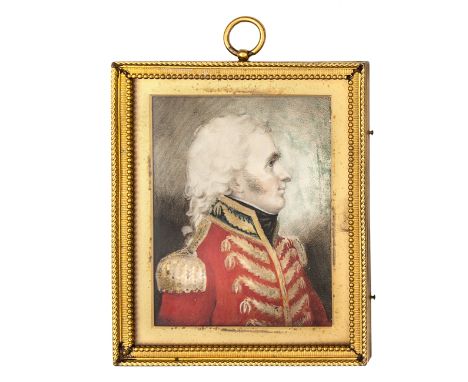 A well executed contemporary miniature portrait of General Sir John Malcolm 1769-1833, Indian Administrator, half length, in 