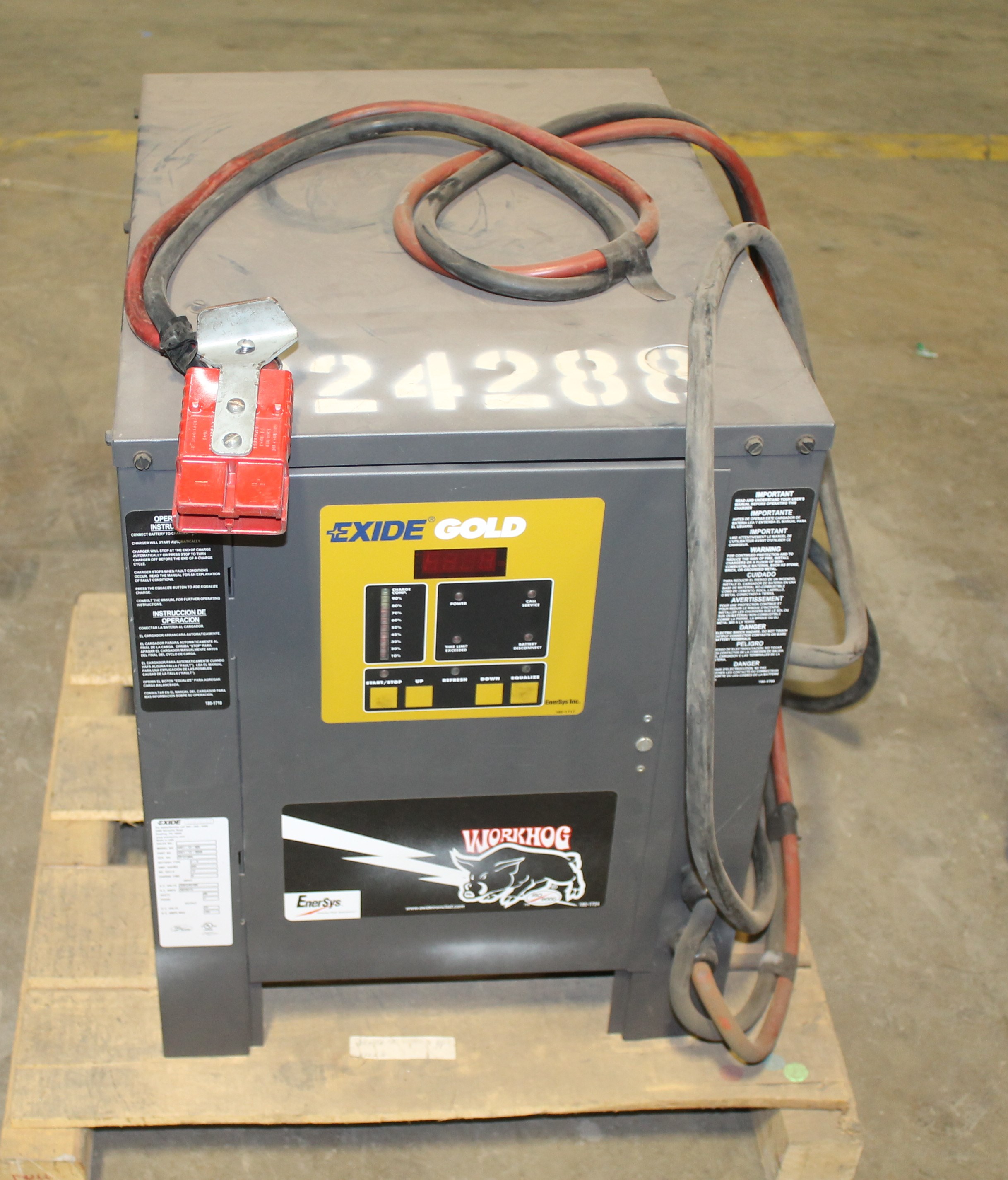 EXIDE GOLD 24V ELECTRIC FORKLIFT BATTERY CHARGER, MODEL WG112865