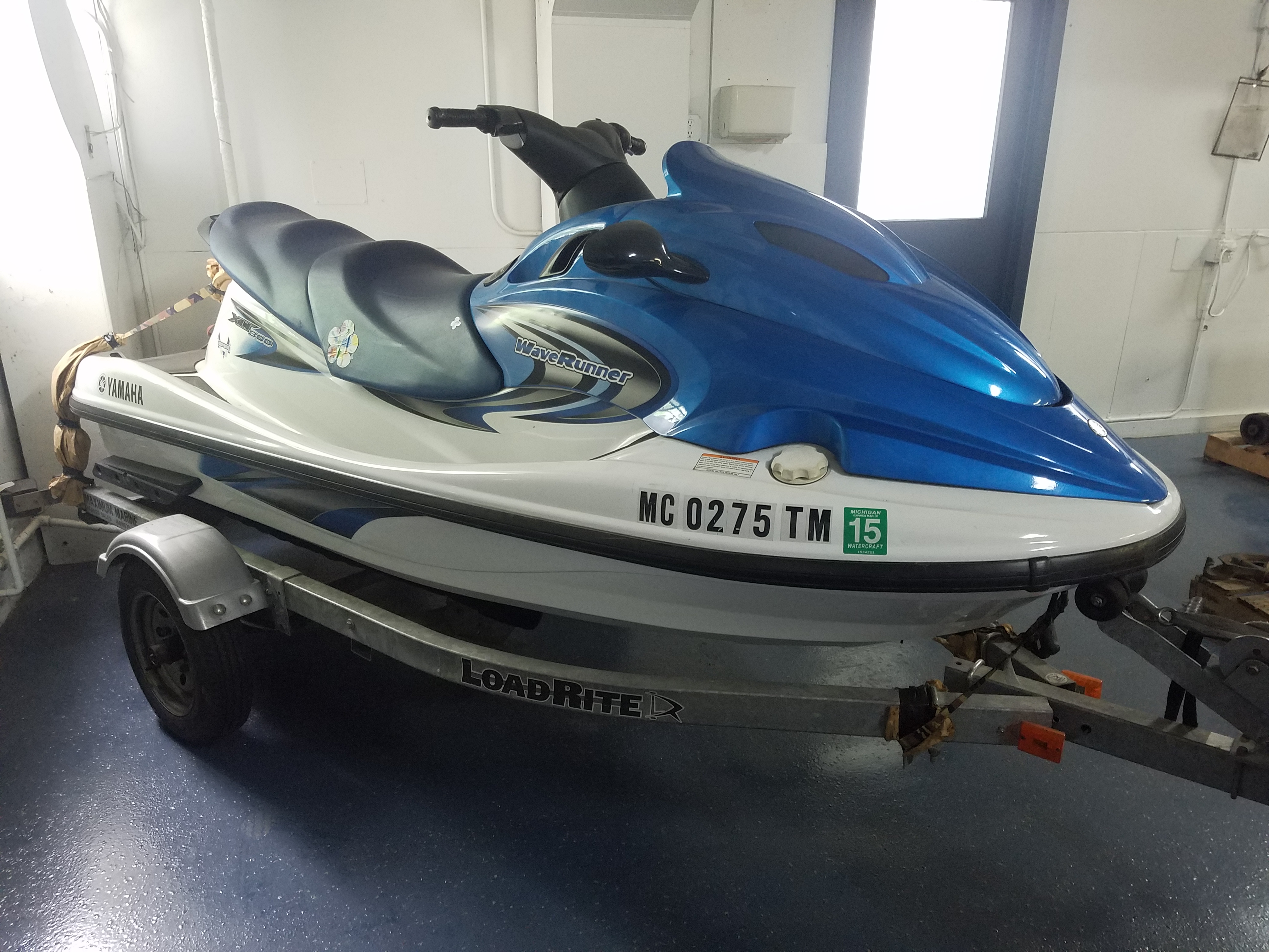 2004 Yamaha Wave Runner Model XLT 800 w/ Loadrite Trailer, 105 Hours, s