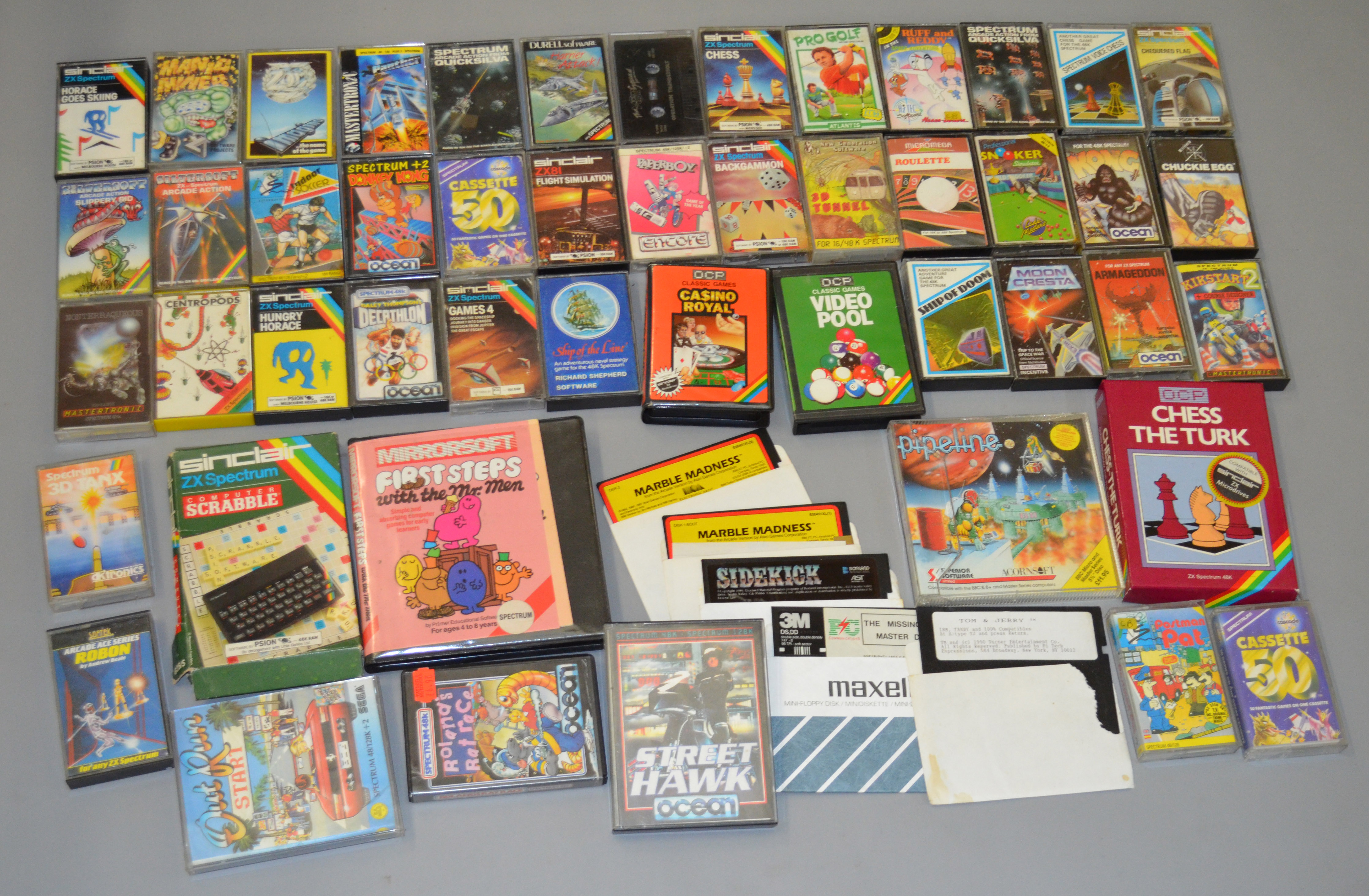 Good quantity of video game cassettes - Sinclair ZX Spectrum etc. [NO ...