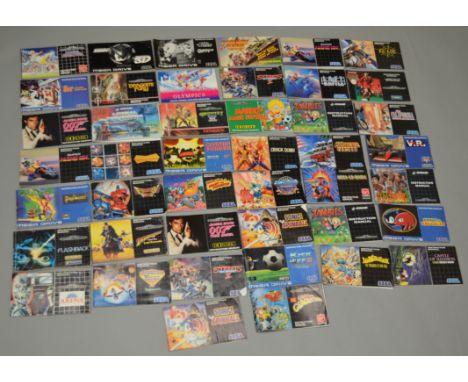 44 Sega console game instruction booklets - Mega-Drive etc. [NO RESERVE]