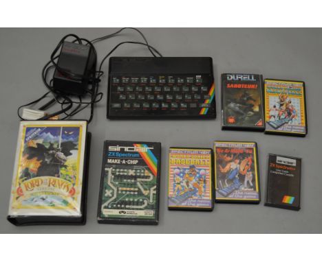 Sinclair ZX Spectrum Personal Computer together with User Guide Companion Cassette, Make-A-Chip set, Lord Of The Rings Game O