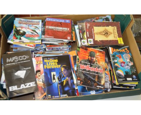 Large quantity of console game booklets/instruction manuals - Sega Dreamcast, Nintendo N64, Nintendo GameCube etc. [NO RESERV