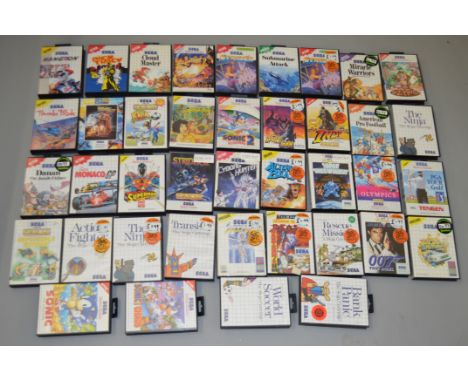 40 Sega empty console game boxes - Master System etc.  [NO RESERVE]