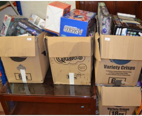 4 Large boxes of empty packaging for Console games and accessories  [NO RESERVE]
