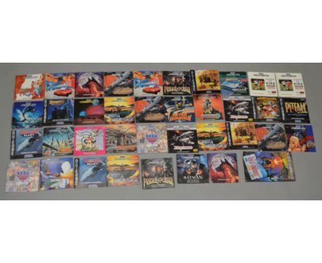 38 books/leaflets for Sega MEGA-CD console games.  [NO RESERVE]