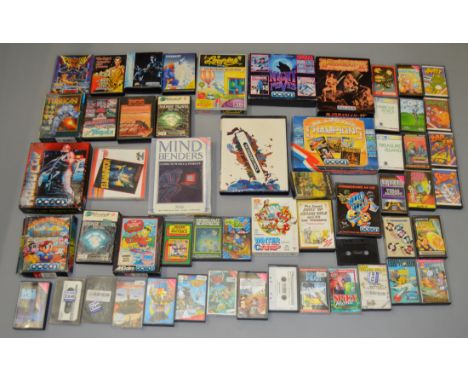 Mixed lot of retro video games console games including a sealed CBS Coleco Vision Loopine game.  [NO RESERVE]