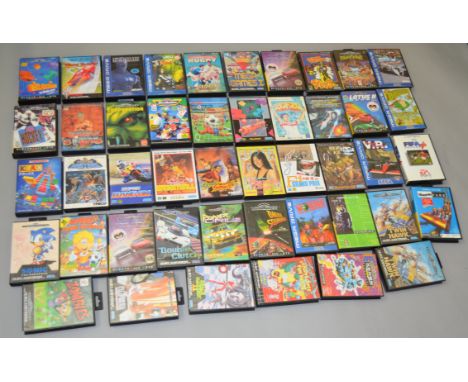 46 empty Sega console game boxes - Mega Drive etc.  [NO RESERVE]