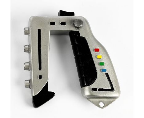 Space 1999 - replica blaster, made of resin, painted. 11cm x 11cm Provenance: from the collection of Tony King, an avid movie