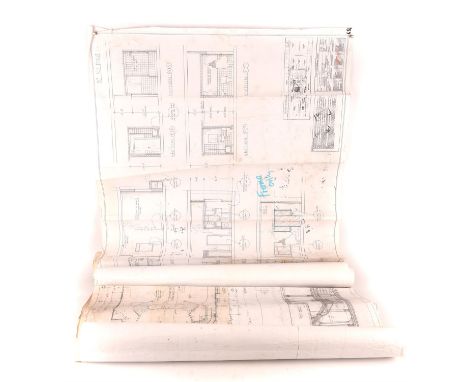 Five large Production Set Plans from various Films - Batman Begins, Stardust, The Mummy II and two others. All production cop
