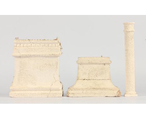 James Bond. Casino Royale (2006) - 3 model pieces (white) from Venice model (including sinking building climactic scenes), se