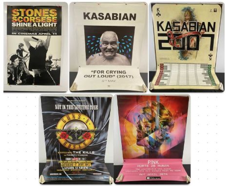 A mixed group of music posters comprising of bus stop posters for KASABIAN - FOR CRYING OUT LOUD (2017), KASABIAN - EMPIRE, d