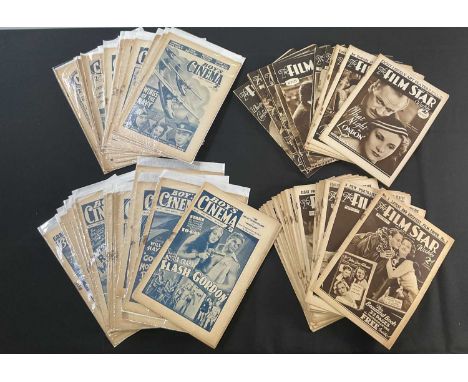 A quantity of vintage movie magazines comprising THE FILM STAR WEEKLY #1-35 (1932-33) and BOY'S CINEMA (c.1937-39) x 30 issue