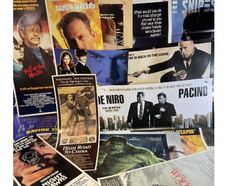 An excitement of Action film posters to include: CASTAWAY, DESPERADO, LAST BOY SCOUT, RIGHTEOUS KILL, SLUMDOG MILLIONAIRE and