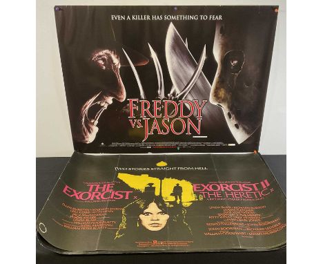 A terrifying selection of mixed horror film posters comprising CHILD'S PLAY 2 (1990) US one sheet together with PSYCHO 3 (198