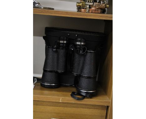 A CASED PAIR OF HANIMEX 10 X 50 BINOCULARS 