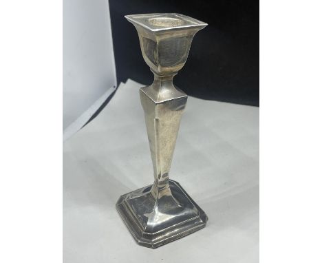 A HALLMARKED BIRMINGHAM SILVER CANDLESTICK GROSS WEIGHT 83 GRAMS 
