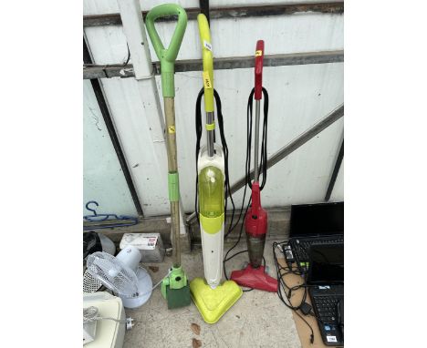 TWO STEAM MOPS AND A SPONGE ROLLER 
