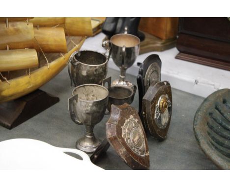 SEVEN VINTAGE TROPHYS 