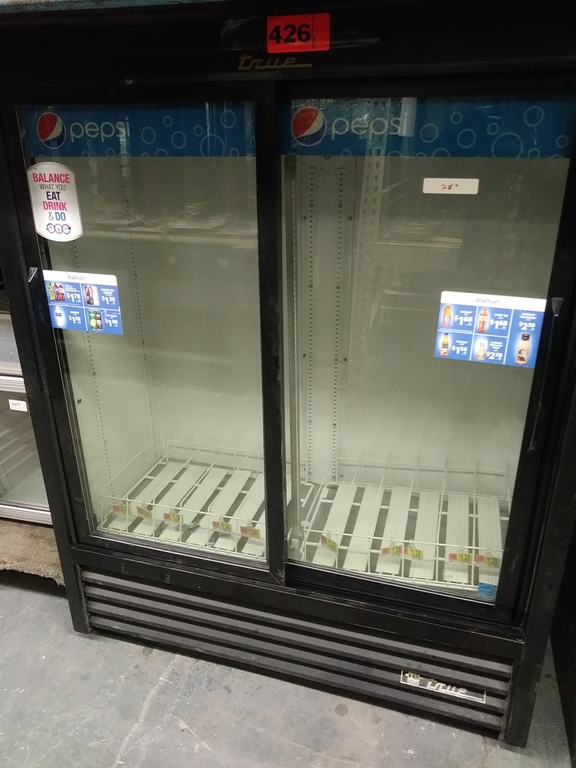 TRUE 2 DOOR BEVERAGE COOLER (GDM41SL60LD) (47"W X 21"D X 60"H)