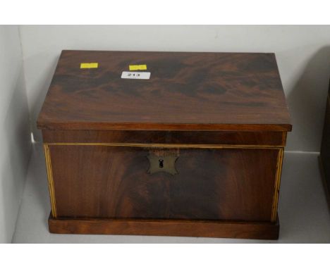 A late 19th/early 20th Century walnut workbox, 28.5cms wide; together with a small assortment of collectables, including: a c