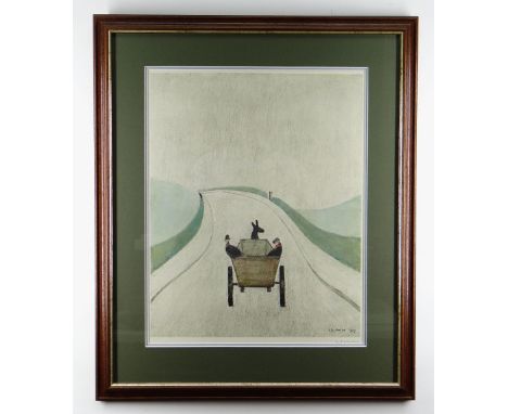 LAURENCE STEPHEN LOWRY R.A. (British, 1887-1976) limited edition (of 850) colour lithograph - The Cart, signed in pencil lowe