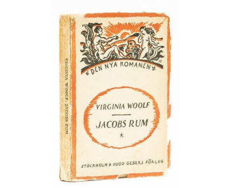Woolf (Virginia) Jacob's Rum, first Swedish edition, original printed pictorial wrappers, creasing to spines, chipping to ext