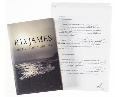 James (P.D.) Death in Holy Orders, first edition, signed by author, original boards, slight bumping to spine head, dust-jacke