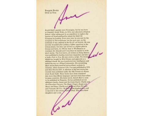 Dahl (Roald) Twitch Twitch, 4 vol., reprints, signed presentation inscriptions "Anne love Roald" from the author, original wr