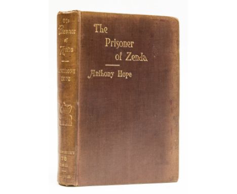 [Hope Hawkins (Sir Anthony)] "Anthony Hawkins". The Prisoner of Zenda, first edition, ?second or third issue, author's cut si