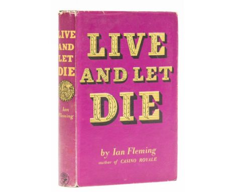 Fleming (Ian) Live and Let Die, third impression, very light foxing to title, original boards, dust-jacket, price-clipped, sp