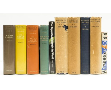 NO RESERVE Briggs (Asa) The History of Broadcasting in the United Kingdom, 4 vol., illustrations, vol. 4 with printed present