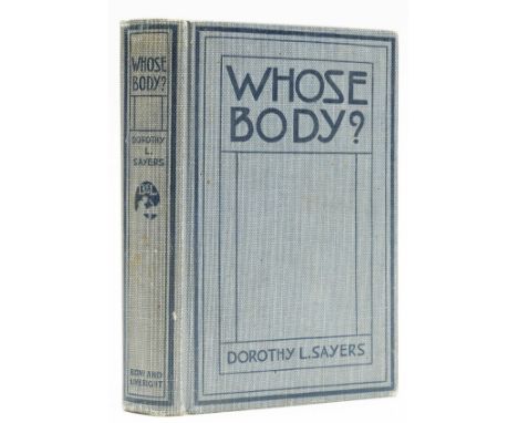 Sayers (Dorothy L.) Whose Body?, first edition, original cloth, slight bumping to corners and spine extremities, small stain 