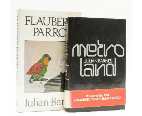 Barnes (Julian) Metroland, spine to boards faded with small stain, Somerset Maugham Award wraparound band (spine faded), 1980