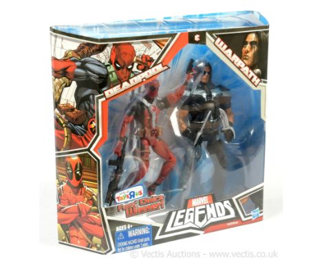 Hasbro Toys R Us Exclusive Marvel Legends Fan?s Choice Toys R Us Exclusive Deadpool (Red &amp; Black) &amp; Warpath 6" action