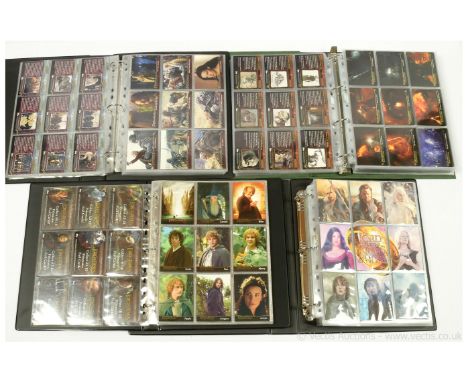 Topps The Lord of the Rings trading card binders x four, includes The Fellowship of the Ring, The Two Towers and The Return o